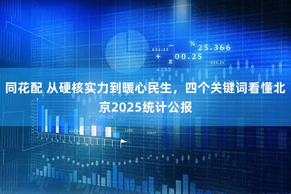 同花配 从硬核实力到暖心民生，四个关键词看懂北京2025统计公报