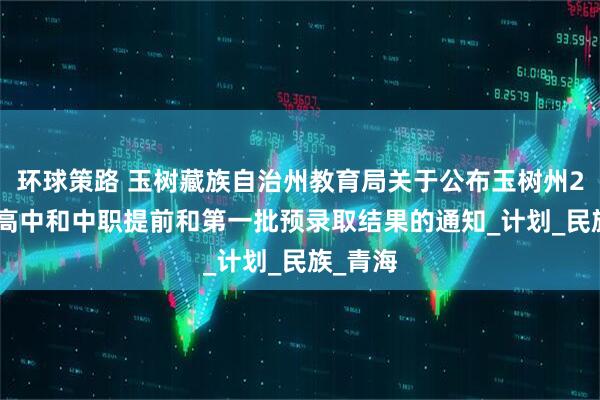 环球策路 玉树藏族自治州教育局关于公布玉树州2025年高中和中职提前和第一批预录取结果的通知_计划_民族_青海